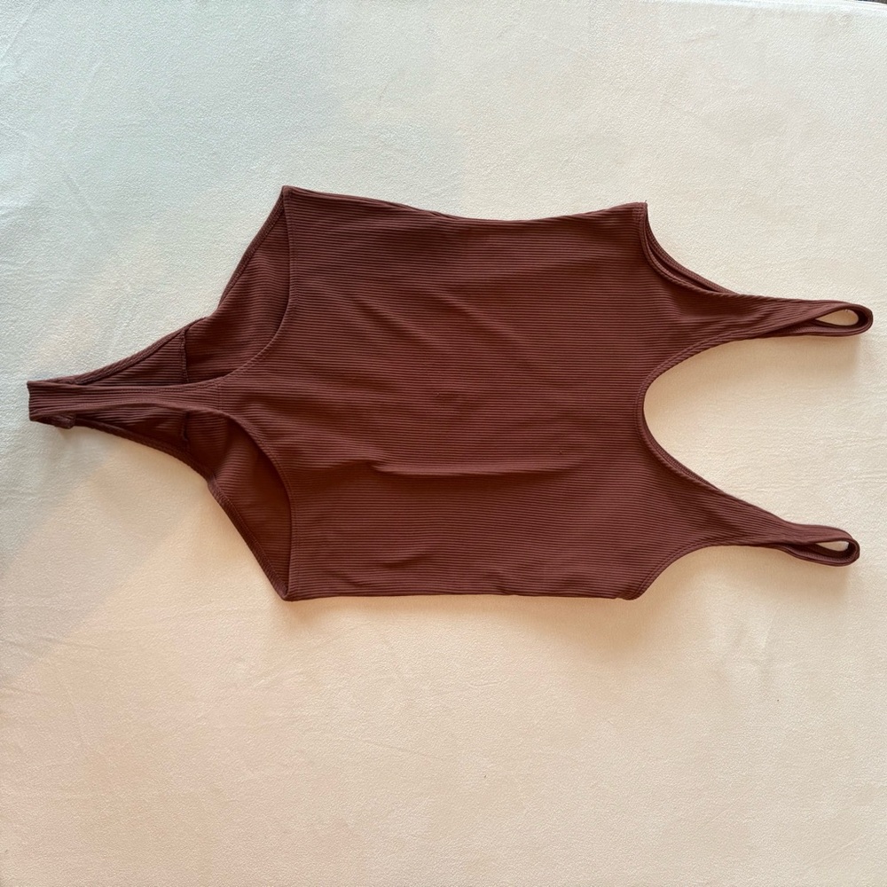 A&F Ribbed Tank Bodysuit - Picture 2 of 6